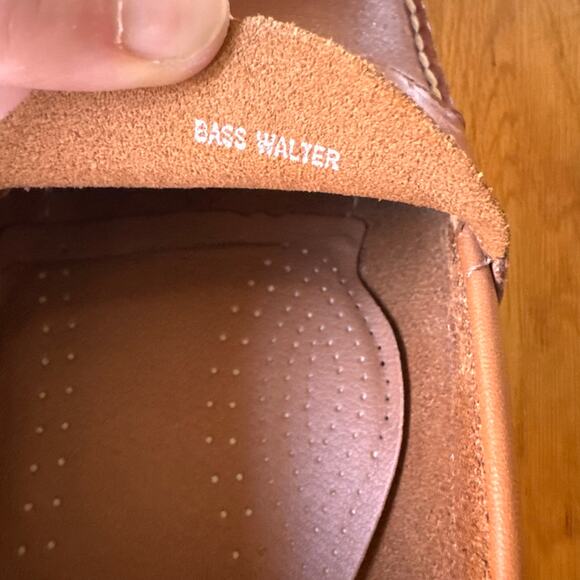 G.H. Bass Weejuns Men's Logan Flat Strap Leather Penny Loafer Tan Size 10 - Picture 10 of 14